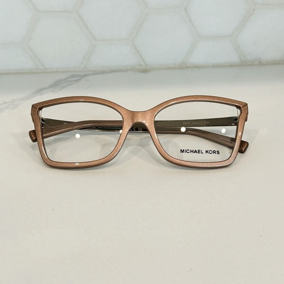 NWT Michael Kors Eyeglass Frames - Rose / Blush Colored - Picture 2 of 4